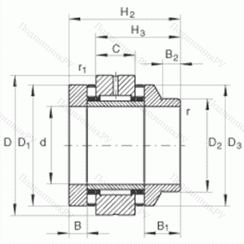 Подшипник комбинированный роликовый ZARN 3585-L-TV