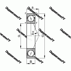 7911A 5TRV 1VSUMP 3 радиально-упорный шпиндельный подшипник
