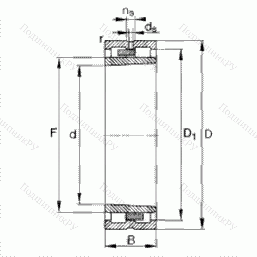 Подшипник роликовый радиальный NNU 4944-S-K-M-SP от производителя  FAG Подшипник роликовый радиальный NNU 4944-S-K-M-SP от производителя  FAG